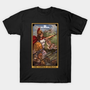 The Goddess Athena The Emperor Tarot Card T-Shirt